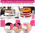 35Pcs Cake Turntable and Leveler-Rotating Cake Stand with Non Slip Pad-7 Icing Tips and 20 Bags- Straight & Offset Spatula-3 Scraper Set -Ebook-Cake Decorating Supplies Kit -Baking Tools