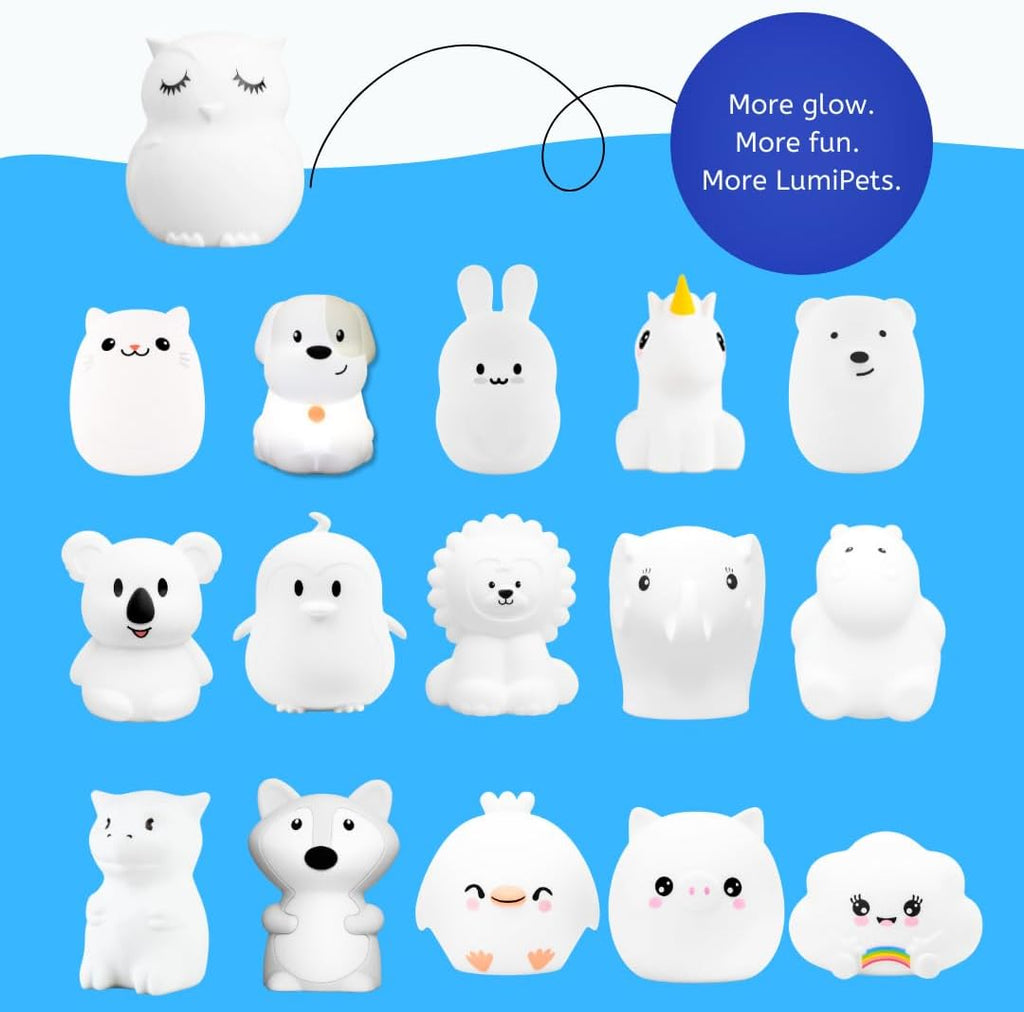 Remote Control Silicone Night Light for Kids - Owl Design with 9 Soft Colors & Sleep Timer - Rechargeable, Battery-Operated Lamp for Bedroom | Baby Nursery, Toddler, Girls, Boys