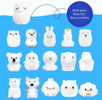 Remote Control Silicone Night Light for Kids - Owl Design with 9 Soft Colors & Sleep Timer - Rechargeable, Battery-Operated Lamp for Bedroom | Baby Nursery, Toddler, Girls, Boys