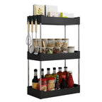 1Pc Kitchen Spice Storage Rack Multi-Functional Countertop Seasoning Storage Rack Household Multi-Layer Corner Shovel Kitchen Ut