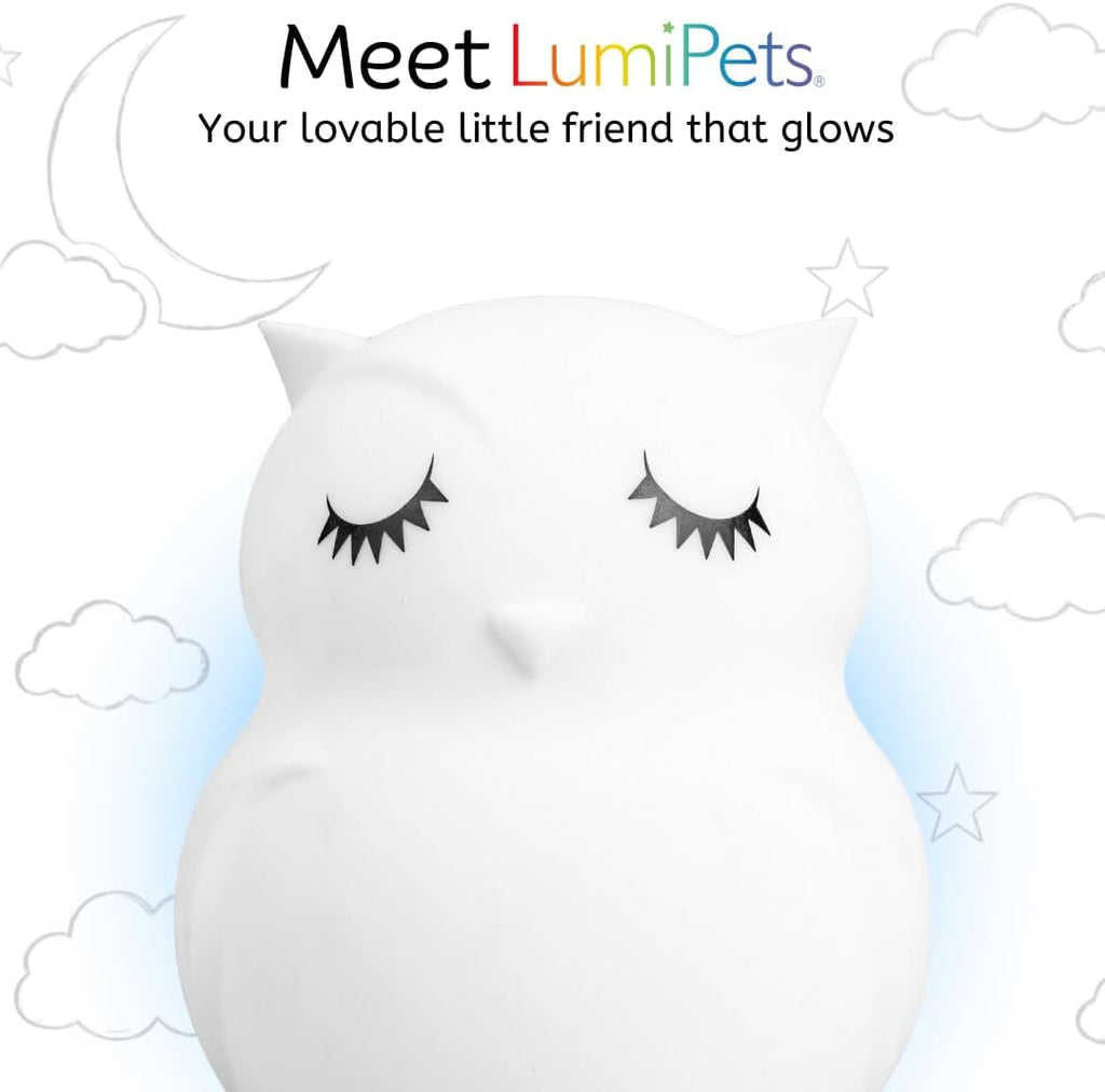 Remote Control Silicone Night Light for Kids - Owl Design with 9 Soft Colors & Sleep Timer - Rechargeable, Battery-Operated Lamp for Bedroom | Baby Nursery, Toddler, Girls, Boys