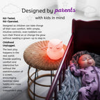 Remote Control Silicone Night Light for Kids - Owl Design with 9 Soft Colors & Sleep Timer - Rechargeable, Battery-Operated Lamp for Bedroom | Baby Nursery, Toddler, Girls, Boys