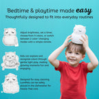 Remote Control Silicone Night Light for Kids - Owl Design with 9 Soft Colors & Sleep Timer - Rechargeable, Battery-Operated Lamp for Bedroom | Baby Nursery, Toddler, Girls, Boys